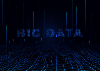 big data perspective background design template vector