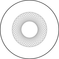 spirograph abstract element circle shape vector image