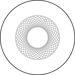 Spirograph abstract element circle shape vector