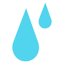 Water rain drops vector