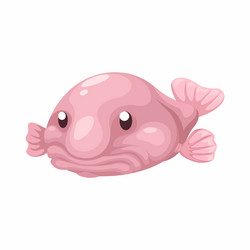 blobfish character cartoon vector image