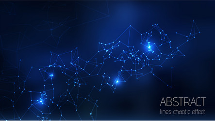 Futuristic Particle Network vector image