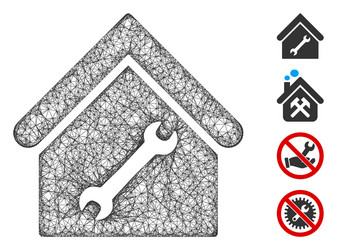 repair building web mesh vector image