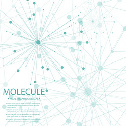 structure molecule and communication dna atom vector image