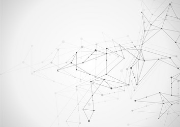 abstract connection background with lines and dots vector image