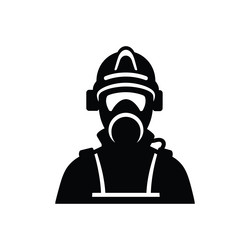 Firefighter icon Royalty Free Vector Image - VectorStock