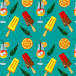 pattern web ice cream with different vector image