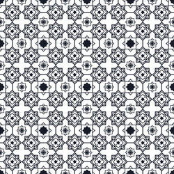 abstract seamless pattern of different geometric vector image