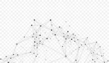 abstract tech network connection dots digital vector image
