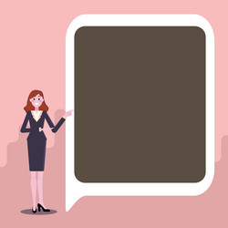 displaying important informations presentation vector image