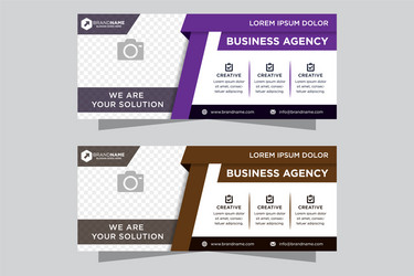 horizontal header web banner vector image