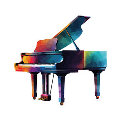 instrument musical majestic piano vector