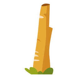tree trunk single icon vector image