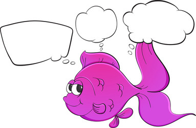 Ocean view with the cloud board blank space Vector Image