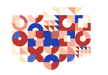 abstract geometric background modular tiling vector image