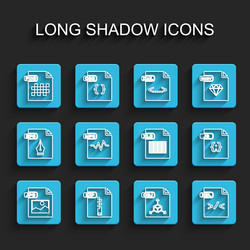 set line jpg file document zip png obj xsl vector image