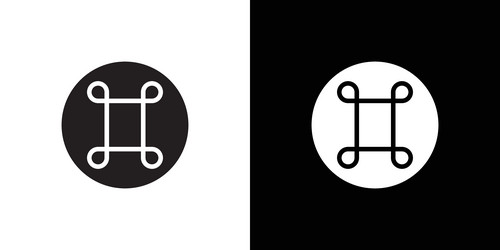 cmd or command icon thin line flat vector image