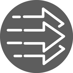 arrows guide direction position block style icon vector image