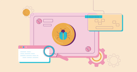detection bug software warning about vector image