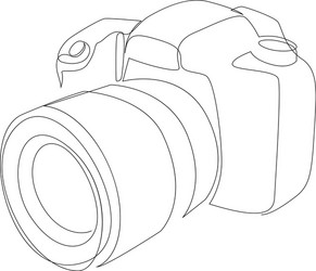 Dslr camera digital one continuous single vector