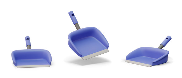 empty realistic scoop in different positions vector image