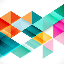 Colorful transparency and overlapping triangle vector