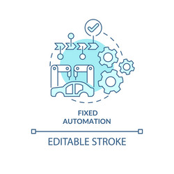 fixed automation blue concept icon vector image