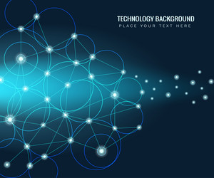 modern abstract network science connection vector image