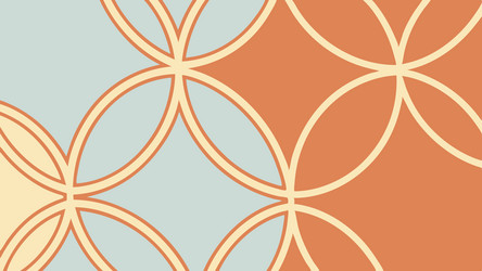 seamless abstract circular geometric pattern vector image
