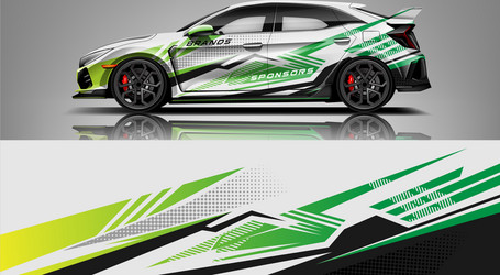 Car Stripe Decal Abstract Wrap Vector Image