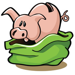 Cartoon pig vector