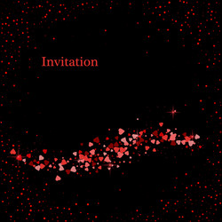 red hot color light background curve line vector image