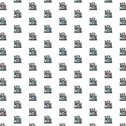 chatbot customer service robot artificial vector image