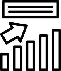 progress linear style icon design vector image