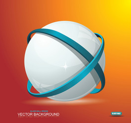 Abstract globe symbol internet and social network vector