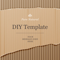 Cardboard Texture Background - Template vector image