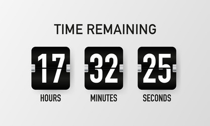 countdown timer clock counter mechanical vector image
