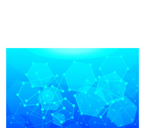 geometric abstract background with connected line vector image