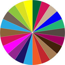segmented circle pie graph chart infographics vector image