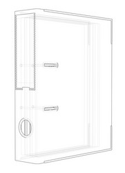document folder sketch vector image