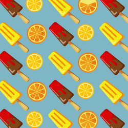 pattern web ice cream with different vector image