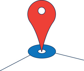pointer map navigation gps guide app vector image
