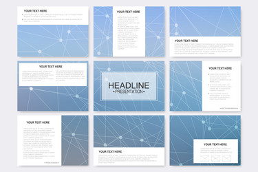 big set of templates for presentation vector image