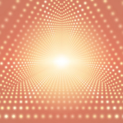 infinite triangular tunnel vector image