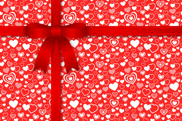 Red Heart Pattern vector image