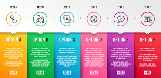 Bitcoin project question mark and checkbox icons vector