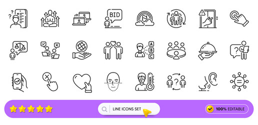 dont touch whisper and delegate question line vector image
