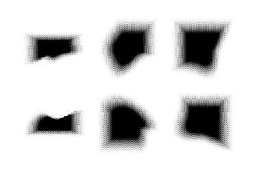 halftone hexagon pattern reprographic technique vector image
