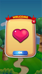 life refil mobile game user interface gui assets vector image