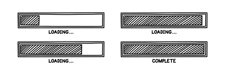 progress loading bar infographics design element vector image